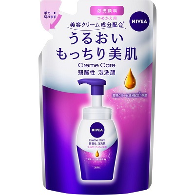 【花王】ニベア クリームケア弱酸性泡洗顔 つめかえ用 130ml ※お取り寄せ商品