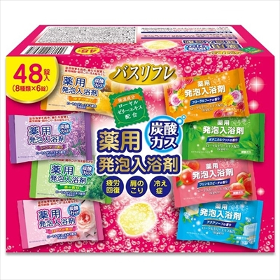 【ライオンケミカル】バスリフレ 薬用発泡入浴剤 48錠入 〔医薬部外品〕