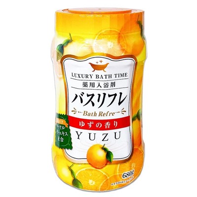 【ライオンケミカル】バスリフレ 薬用入浴剤 ゆずの香り 680g 〔医薬部外品〕 ※お取り寄せ商品