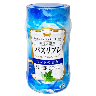 【ライオンケミカル】バスリフレ スーパークール ミントの香り 薬用入浴剤 680g 〔医薬部外品〕 ※お取り寄せ商品