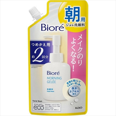 【花王】ビオレ 朝用ジュレ洗顔料 つめかえ用2回分 160ml ※お取り寄せ商品