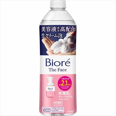 【花王】ビオレ ザフェイス 泡洗顔料 ディープモイスト 詰替用 340ml ※お取り寄せ商品