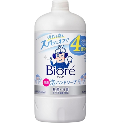 【花王】ビオレu 泡ハンドソープ 詰替用 770ml 〔医薬部外品〕 ※お取り寄せ商品