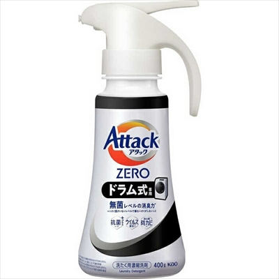 【花王】アタックZERO ドラム式専用 ワンハンドタイプ 400g ※お取り寄せ商品