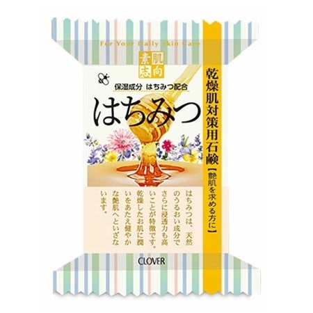 【クロバーコーポレーション】素肌志向 はちみつ 乾燥肌対策用石鹸 120g  ※お取り寄せ商品