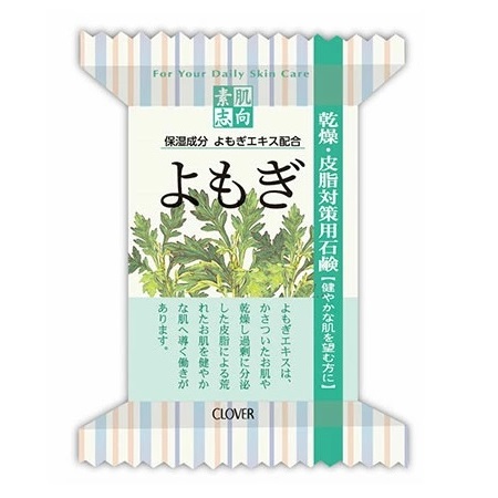 【クロバーコーポレーション】素肌志向 よもぎ 乾燥･皮脂対策用石鹸 120g  ※お取り寄せ商品