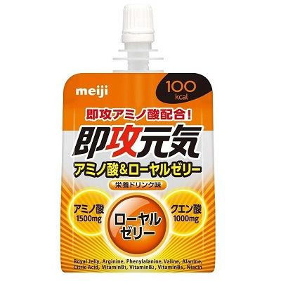 【明治】即攻元気ゼリー アミノ酸&ローヤルゼリー 栄養ドリンク味 180g ☆食品