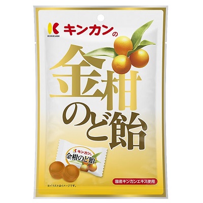 【金冠堂】金柑のど飴 80g ☆食品