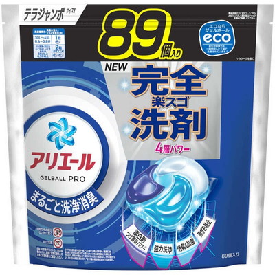 【P&Gジャパン】アリエール ジェルボール プロ まるごと洗浄消臭 詰替用 テラジャンボサイズ 89個入