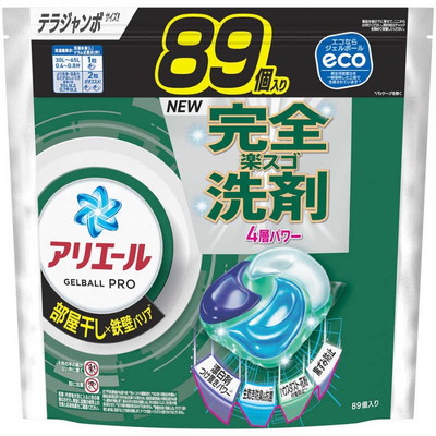 【P&Gジャパン】アリエール ジェルボール プロ 部屋干し用 詰替用 テラジャンボサイズ 89個入