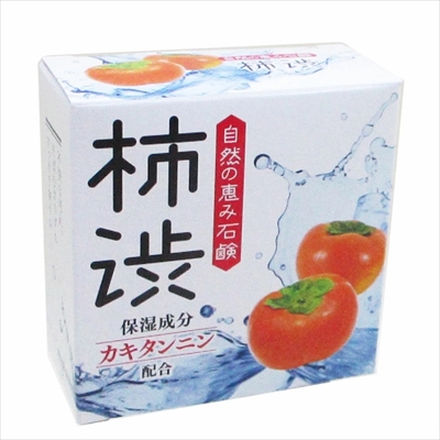 【クロバーコーポレーション】柿渋配合石けん 80g ※お取り寄せ商品