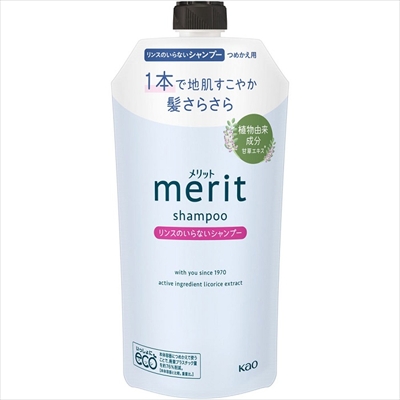 【花王】メリット リンスのいらないシャンプー 詰替用 320ml 〔医薬部外品〕 ※お取り寄せ商品