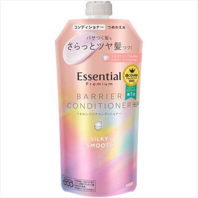 【花王】エッセンシャル プレミアム うるおいバリアコンディショナー シルキー&スムース 詰替用 340ml ※お取り寄せ商品