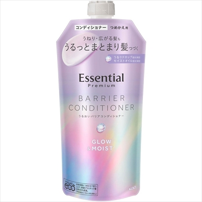 【花王】エッセンシャル プレミアム うるおいバリアコンディショナー グロウ&モイスト 詰替用 340ml ※お取り寄せ商品