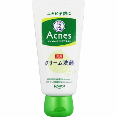【ロート製薬】メンソレータム アクネス 薬用クリーム洗顔 130g 〔医薬部外品〕 ※お取り寄せ商品
