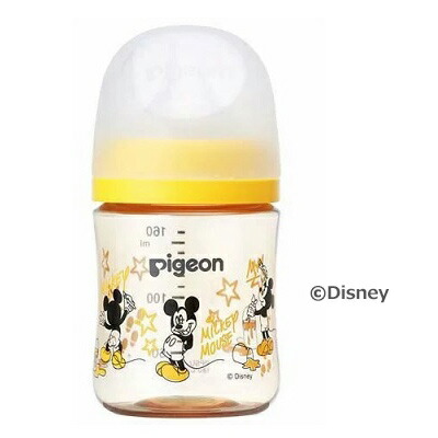 【ピジョン】母乳実感 哺乳びん プラスチック Disney 160ml 1個 ※お取り寄せ商品