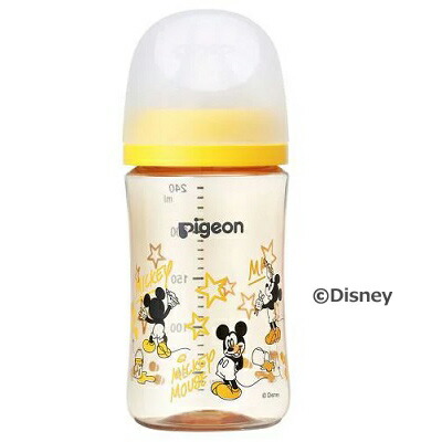 【ピジョン】母乳実感 哺乳びん プラスチック Disney 240ml 1個 ※お取り寄せ商品