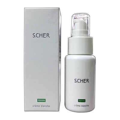 【ビューティー・セレクト】S.CHER (シェール) ホワイトクリーム男性用 50g ※お取り寄せ商品