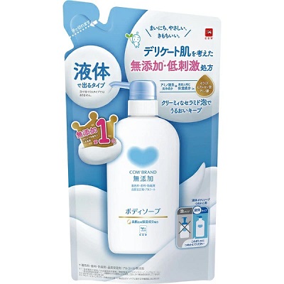 【牛乳石鹸共進社】カウブランド 無添加 ボディソープ 詰替用 380ml ※お取り寄せ商品