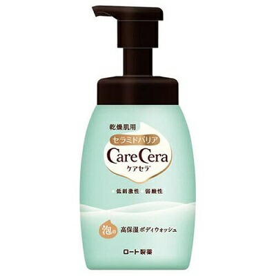 【ロート製薬】ケアセラ 泡の高保湿ボディウォッシュ ポンプ(本体) 450mL ※お取り寄せ商品