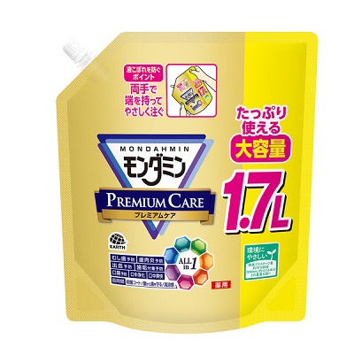 【アース製薬】モンダミン プレミアムケア 大容量パウチ 1.7L 〔医薬部外品〕 ※お取り寄せ商品