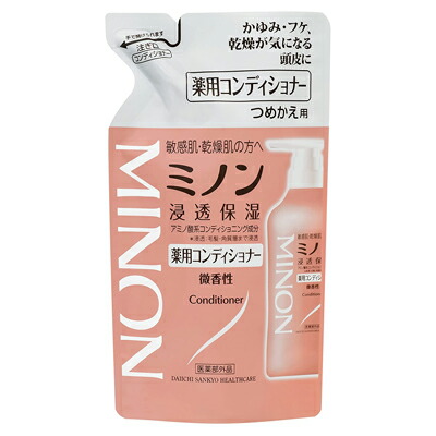 【第一三共ヘルスケア】ミノン　薬用コンディショナー　つめかえ用　380mL 〔医薬部外品〕 ※お取り寄せ商品