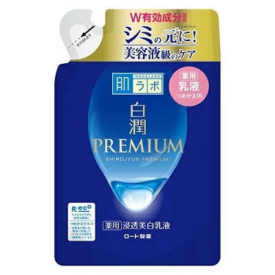 【ロート製薬】肌ラボ 白潤プレミアム 薬用浸透美白乳液 つめかえ用 140mL 〔医薬部外品〕 ※お取り寄せ商品