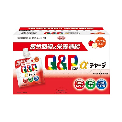 【興和】キューピーコーワaチャージ アップル風味 100mL×6個入 〔指定医薬部外品〕 ※お取り寄せ商品