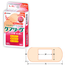【ニチバン】ケアリーヴ パワー&フィット L 12枚
