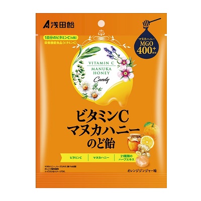 【浅田飴】ビタミンCマヌカハニーのど飴 60g ☆食品 ※お取り寄せ商品