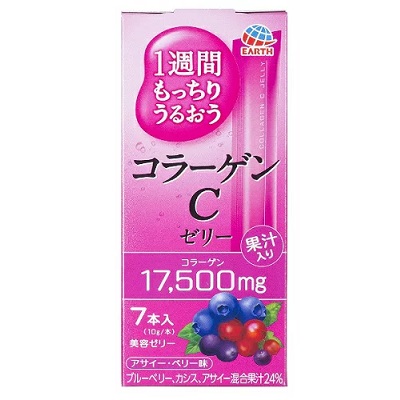 【アース製薬】1週間もっちりうるおう コラーゲンCゼリー 10g×7本入 ※お取り寄せ商品