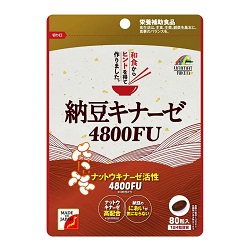 【ユニマットリケン】納豆キナーゼ 4800FU 80粒 ※お取り寄せ商品