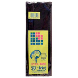 【日本サニパック】ステラサニタリー処理用 黒 30枚 S-08 ※お取り寄せ商品