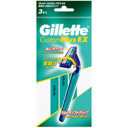 【P&G】ジレット カスタムプラスEX 首振式 3本入 ※お取り寄せ商品