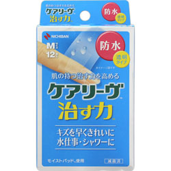 【ニチバン】ケアリーヴ 治す力 防水タイプ CNB12M Mサイズ 12枚入 ※お取り寄せ商品