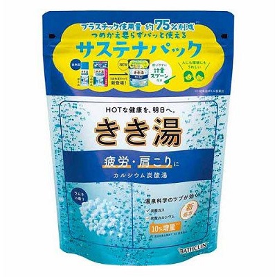 【バスクリン】きき湯 カルシウム炭酸湯 ラムネの香り 360g サステナパック 〔医薬部外品〕 ※お取り寄せ商品