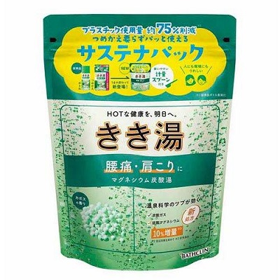 【バスクリン】きき湯 マグネシウム炭酸湯 カボスの香り 360g サステナパック 〔医薬部外品〕 ※お取り寄せ商品