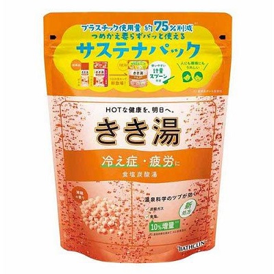 【バスクリン】きき湯 食塩炭酸湯 潮騒の香り 360g サステナパック 〔医薬部外品〕 ※お取り寄せ商品