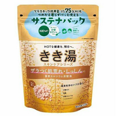 【バスクリン】きき湯 重曹カルシウム炭酸湯 花の香り 360g サステナパック 〔医薬部外品〕 ※お取り寄せ商品