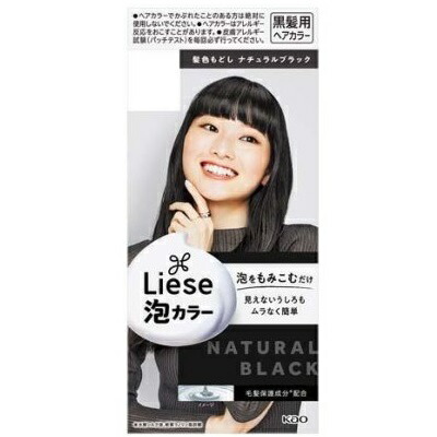 【花王】リーゼ 泡カラー(黒髪用) 髪色もどし ナチュラルブラック 100ml 〔医薬部外品〕 ※お取り寄せ商品