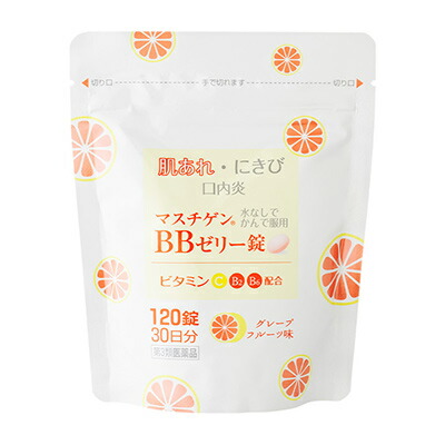 【第3類医薬品】【日本臓器製薬】マスチゲン　BBゼリー錠　120錠入　チャック付アルミパウチ包装容器