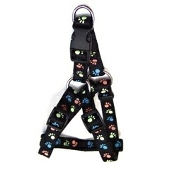 【岡野製作所】岡野 蓄光フットハーネス #15 黒 ★ペット用品 ※お取り寄せ商品