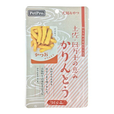 【ペットプロジャパン】ペットプロ 土佐・四万十の恵み かりんとう かつお 40g 【賞味期限:3ヵ月以上】★ペット用品 ※お取り寄せ商品