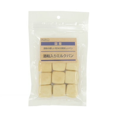 【ペットプロジャパン】ペットプロ 国産おやつ 酒粕入りミルクパン 70g 【賞味期限:3ヵ月以上】★ペット用品 ※お取り寄せ商品