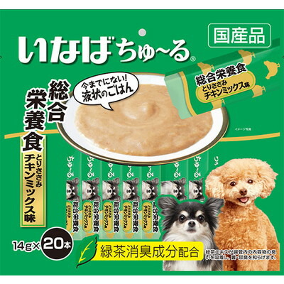 【いなばペットフード】いなば ちゅ～る 総合栄養食 とりささみ チキンミックス味 14g×20本 ☆ペット用品 ※お取り寄せ商品【賞味期限:3ヵ月以上】