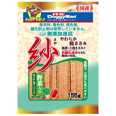 【ドギーマンハヤシ】無添加良品 紗野菜入り 155g ☆ペット用品 ※お取り寄せ商品【賞味期限:3ヵ月以上】