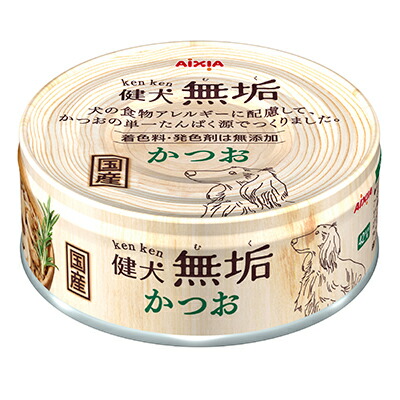 【アイシア】健犬無垢 かつお 65g ☆ペット用品 ※お取り寄せ商品【賞味期限:3ヵ月以上】