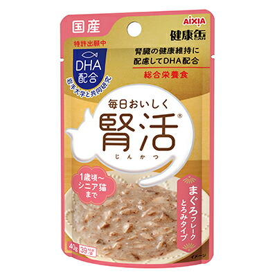 【アイシア】国産 健康缶パウチ 腎活 まぐろフレーク とろみタイプ 40g ☆ペット用品 ※お取り寄せ商品【賞味期限:3ヵ月以上】