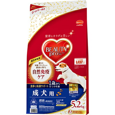 【日本ペットフード】ビューティープロ　ドッグ　成犬用　１歳から　５．２ｋｇ ☆ペット用品 ※お取り寄せ商品【賞味期限：3ヵ月以上】