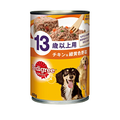 【マースジャパンリミテッド】ペディグリー　１３歳以上用　チキン＆緑黄色野菜　４００ｇ ☆ペット用品 ※お取り寄せ商品【賞味期限：3ヵ月以上】